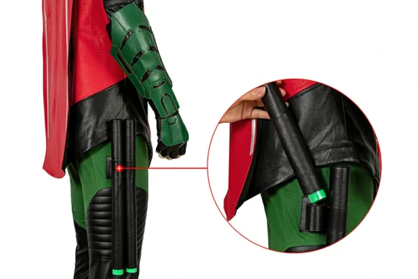 knights robin red cosplay costume tim drake richard halloween