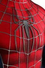Spiderman 2 Peter Parker Cosplay Costume Tobey Maguire Halloween Suit - Image 46