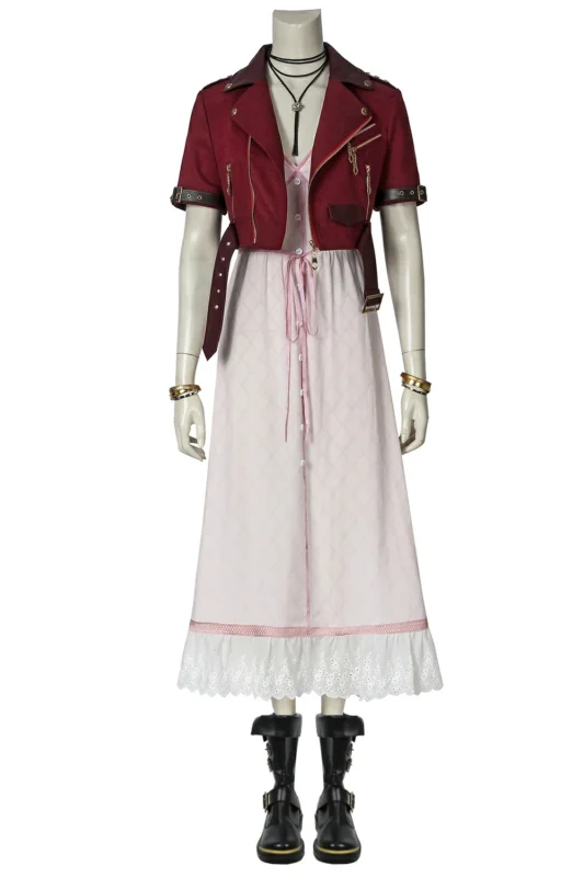 Final Fantasy 7 Aerith Gainsborough Cosplay Cotumes for Woman