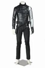 The Winter Soldier Bucky Barnes Cosplay Costume Captain America 2