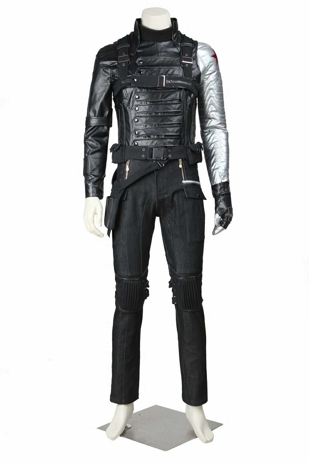 The Winter Soldier Bucky Barnes Cosplay Costume Captain America 2 The Winter Soldier Bucky Barnes Cosplay Costume Captain America 2