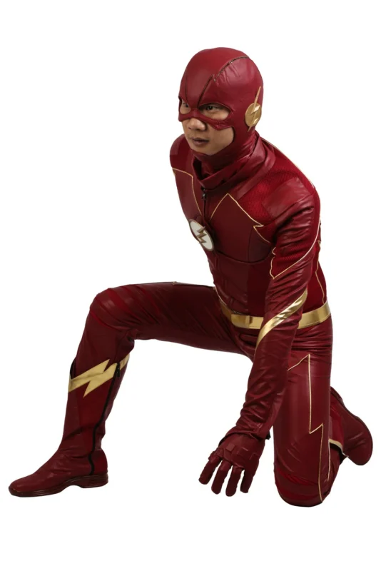 Barry Allen Red Halloween Cosplay Costume Improved Version TF S4