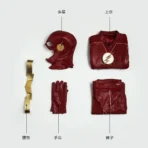 Barry Allen Red Halloween Cosplay Costume Improved Version TF S4 - Image 26