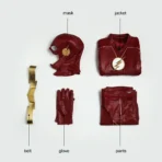 Barry Allen Red Halloween Cosplay Costume Improved Version TF S4 - Image 25