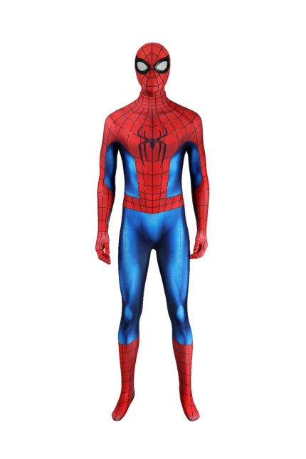 Spider-Man Brand New Day Peter Parker cosplay costume front view red blue jumpsuit