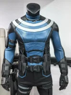 Daredevil Season 3 Bullseye cosplay costume full set front view with tactical armor and target logo