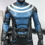 Daredevil Season 3 Bullseye cosplay costume full set front view with tactical armor and target logo
