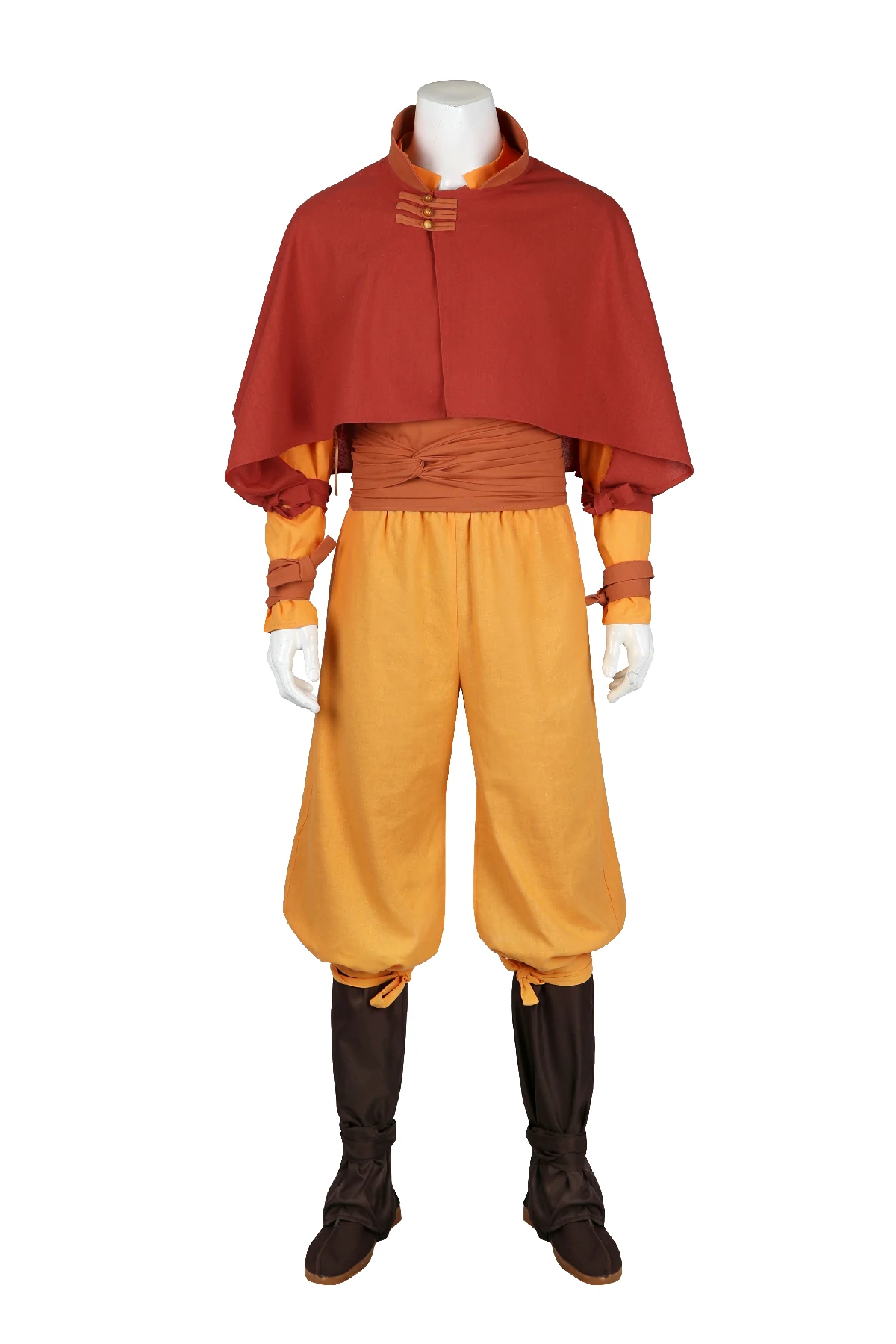 Adult Aang Cosplay Costume (1) Adult Aang Airbender full cosplay costume Avatar The Last Airbender