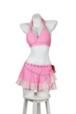 Aerith Gainsborough swimsuit cosplay Final Fantasy VII Rebirth Costa del Sol beach costume
