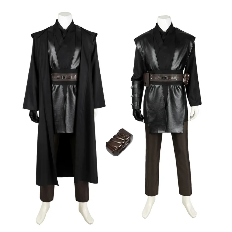 Star Wars Episode II Anakin Skywalker cosplay costume full set, adult Halloween Jedi suit for cosplay party