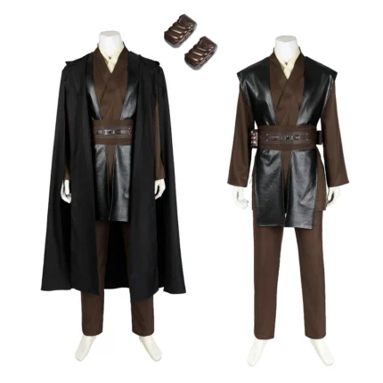 Star Wars Episode II Anakin Skywalker cosplay costume full set, adult Halloween Jedi suit for cosplay party