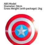 Captain America Shield Mental Alloy ABS Cosplay Props - Image 10