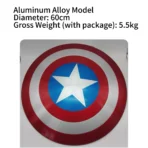 Captain America Shield Mental Alloy ABS Cosplay Props - Image 9