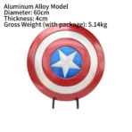 Captain America Shield Mental Alloy ABS Cosplay Props - Image 8