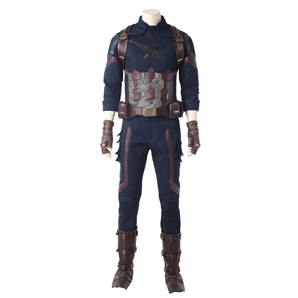 Captain America cosplay (4) Infinity War Captain America Cosplay Costume Outfit - Image 1