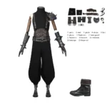 Final Fantasy VII Rebirth Cloud Strife full cosplay costume