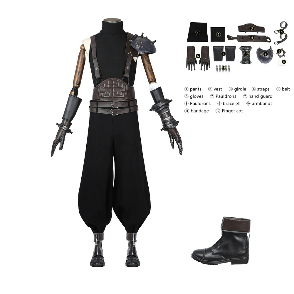 Cloud Strife Cosplay (7) Final Fantasy VII Rebirth Cloud Strife full cosplay costume
