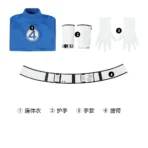 Fantastic 4 Reed Richards Cosplay Costume Blue Jumpsuit - Image 41
