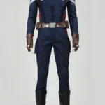 Captain America 2 Winter Soldier Steve Rogers full cosplay outfit on mannequin, screen accurate men Marvel superhero costume for Halloween comic con