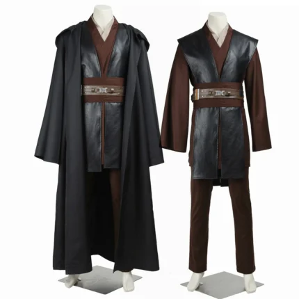 Jedi Anakin Skywalker Cosplay Costume Star Wars Full Jedi Suit Movie Replica Outfit