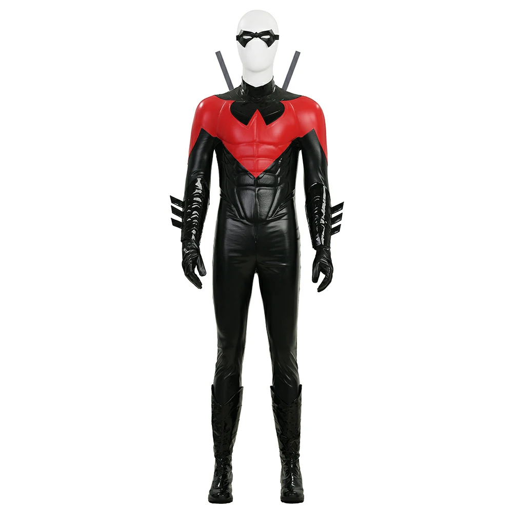 Nightwing cosplay (1) Red NightWing cosplay costume suit ZC Cosplay