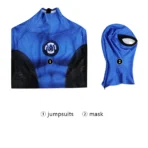 Spider-Man 2 New Blue Suit Cospla Costume Halloween Suit - Image 27