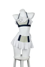 Tifa Lockhart swimsuit cosplay Final Fantasy VII Rebirth Costa del Sol beach bikini set with ruffled swim skirt