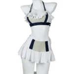 Tifa Lockhart swimsuit cosplay Final Fantasy VII Rebirth Costa del Sol beach bikini set with ruffled swim skirt