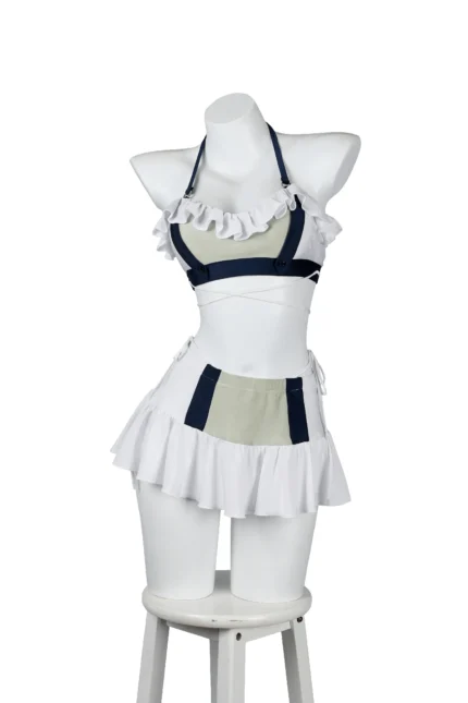 Tifa Lockhart swimsuit cosplay Final Fantasy VII Rebirth Costa del Sol beach bikini set with ruffled swim skirt