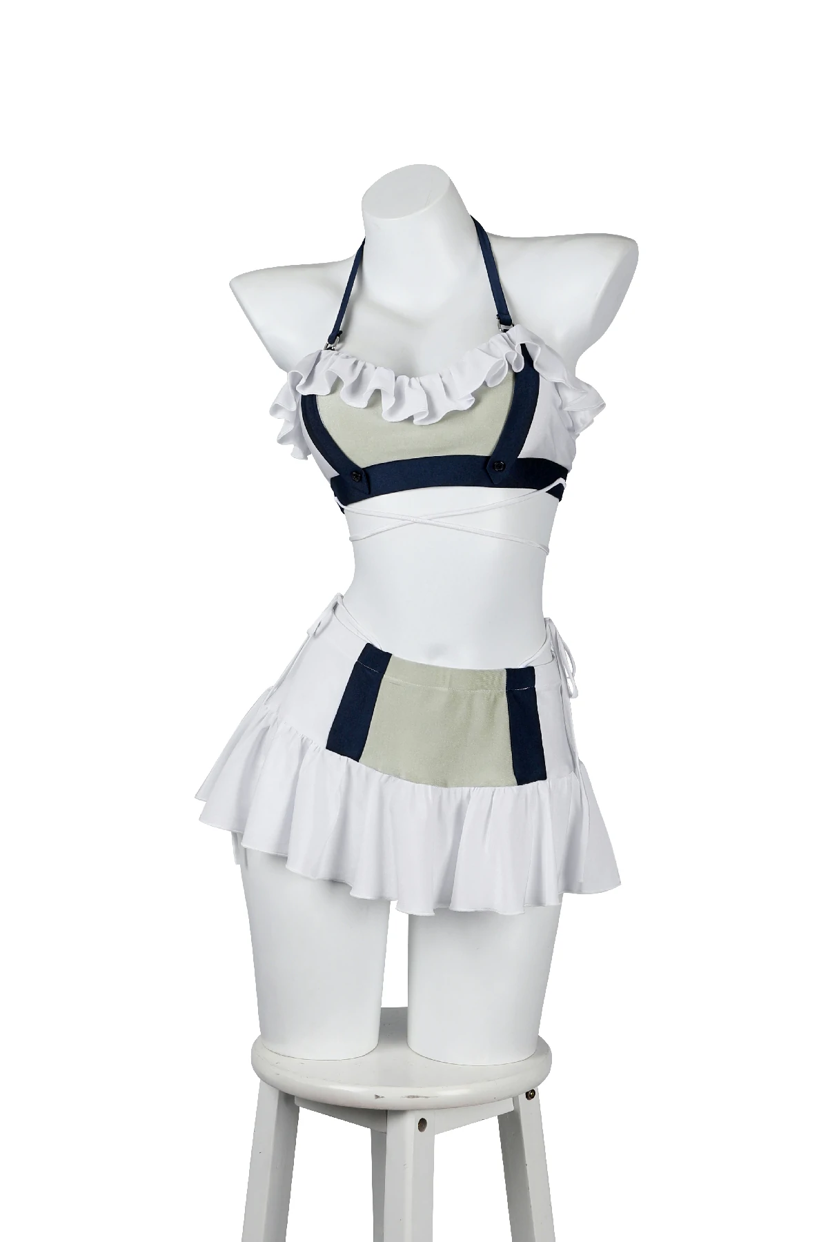 FF7 Rebirth Tifa Lockhart Swimsuit Cosplay Tifa Lockhart swimsuit cosplay Final Fantasy VII Rebirth Costa del Sol beach bikini set with ruffled swim skirt