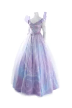 Purple Princess Dress Cosplay Costume for Adult Woman - Image 3