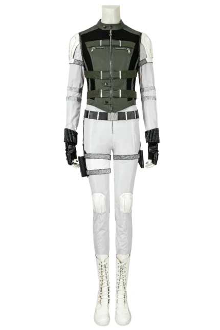 Yelena Belova Thunderbolts Black Widow Green Vest Cosplay Costume for Women