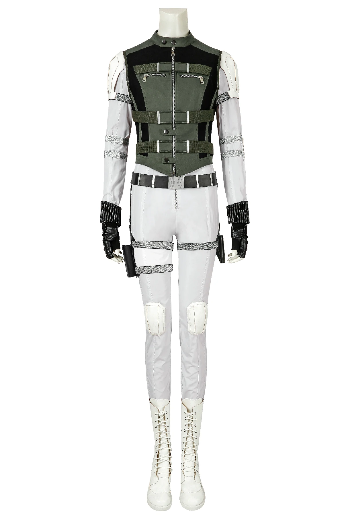 Black Widow The Movie Yelena (30) Yelena Belova Thunderbolts Black Widow Green Vest Cosplay Costume for Women