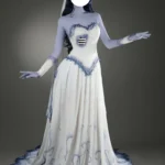 Corpse Bride Emily Gothic Wedding Dress Costume for Women - Halloween Cosplay