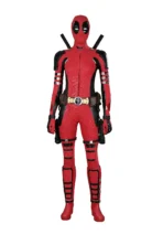 Deadpool 3 Lady Deadpool Costume Cosplay Jumpsuit with Blonde Ponytail