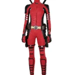 Deadpool 3 Lady Deadpool Costume Cosplay Jumpsuit with Blonde Ponytail