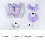 Purple Princess Dress Cosplay Costume for Adult Woman - Image 30